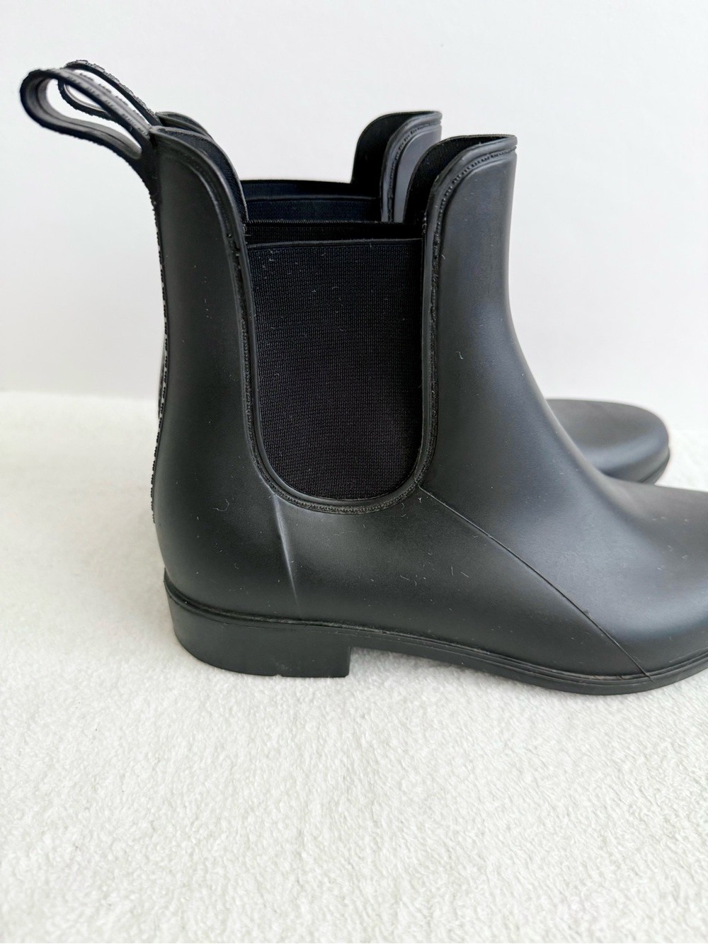 Capelli Black Chelsea Waterproof Rain Boots Women's Size 8 - Picture 4 of 12